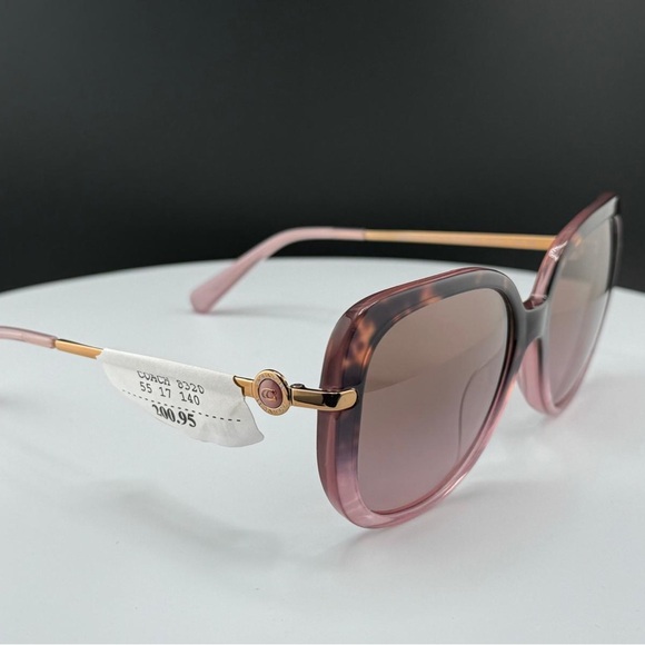 COACH HC 8320 56505M ROSE HAVANA GRADIENT AUTHENTIC FRAMES SUNGLASSES 55-17. NEW - Picture 3 of 12